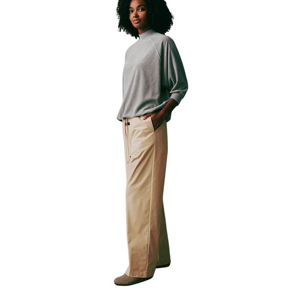 Fear of God Essentials Women's Sand Relaxed Trousers Pants NEW with Tags - Picture 7 of 9